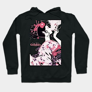 Geisha and Dragon 7011 Hoodie